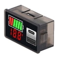 thumbnail image 1 of Digital Battery Voltage Monitor Battery Capacity Tester DC8-30V LED Display Battery Meter with USB and TYPE C Ports for Vehicle Motorcycle Boat, 1 of 7