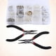 thumbnail image 4 of DIY plateado joyería plateado kits de inicio perlas alicates cadena cable herramienta conjunto EOTVIA no, 4 of 7