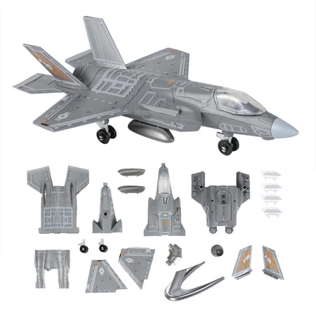 GUYUTING Real Proportion F-35 Stealth Fighter Model With Stand For Aviation Hobby Collection Home Decoration And Present Use
