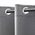 thumbnail image 2 of BNM Shimmer Blackout Curtains, Set of 2, 52" x 120", Silver, 2 of 8