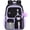 Black and Purple, variant on AoDai Love-themed schoolbag for little girls with a double shoulder strap. Large-capacity children's schoolbag with a cute little wallet and pompom pendant.