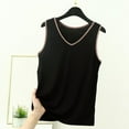 thumbnail image 2 of Enjoytime Womens Plus Size Tops Solid Color Round Neck Sleeveless Tank Top 2026 Summer Spring Comfy Casual Blouses Black XXXXXL, 2 of 5