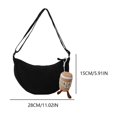 thumbnail image 2 of Bolso bandolera unisex con forma de media luna con colgante de media luna para mujeres y hombres, 2 of 6