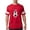 Red, variant on - Sigma Alpha Iota Black And White Crest T Shirt - Mens Football Shirt