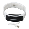 thumbnail image 1 of Pulsera repelente ultrasónica con carga USB, ajustable, inteligente, para adultos y niños, color blanco, 1 of 14