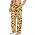 thumbnail image 2 of Yiaed Vintage Plaid Cute Sunflower Print Men's Lounge Pants, Loose PJ Bottoms, Long Pajama Pants for Men-Medium, 2 of 5