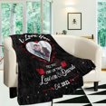 thumbnail image 3 of Birthday Gifts for Wife from Husband-Wife Birthday Gift Ideas 80"x60"Husband to My Wife Blanket Wedding for Her, 3 of 5