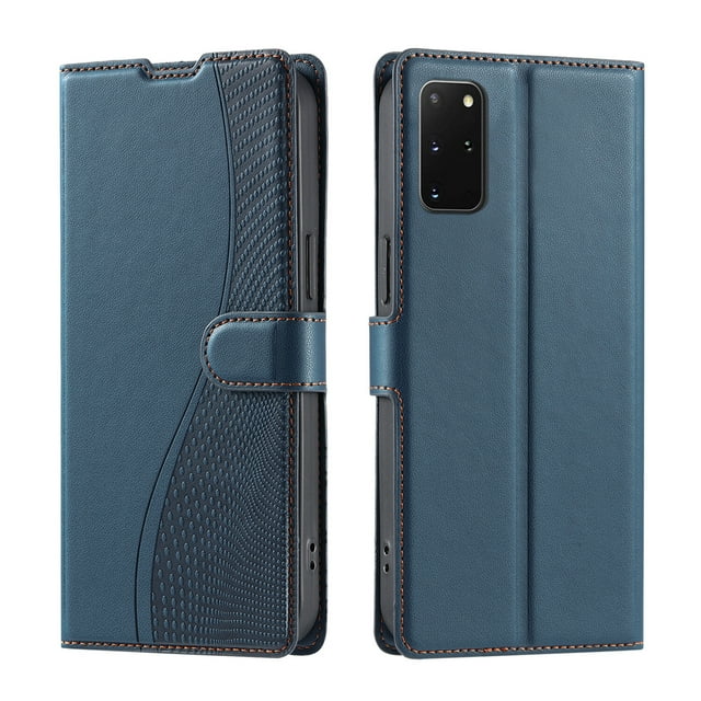 Samsung Galaxy S20 Plus 5G Étui, Portefeuille en Cuir Pu Couverture Rabattable Support Magnétique