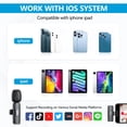 thumbnail image 4 of LEEYNEER mini microphone Sans Fil pour iPad 7-14, microphone Lavalier Sans Fil plug-and-play, microphone à clip pour Enregistrement, Diffusion en Direct, Podcast..., 4 of 6