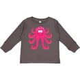 thumbnail image 3 of Inktastic Octopus Sea Creature Pink Girls Girls Long Sleeve Toddler T-Shirt, 3 of 5