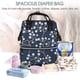 thumbnail image 5 of Easygdp Cherry Blossoms on Navy Background para Bolsa de Bebé de Gran Capacidad con Múltiples Bolsillos, Bolsa de Pañales para Padres, Bolsa de Viaje Organizada y Elegante, 5 of 6