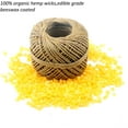 thumbnail image 4 of MILIVIXAY Hemp Wick with Natural Beeswax Coating, Edible Grade Beeswax, 200 FT Spool, Standard Size (1.0mm),Unbleached, Un-Dyed and 100% Organic., 4 of 8