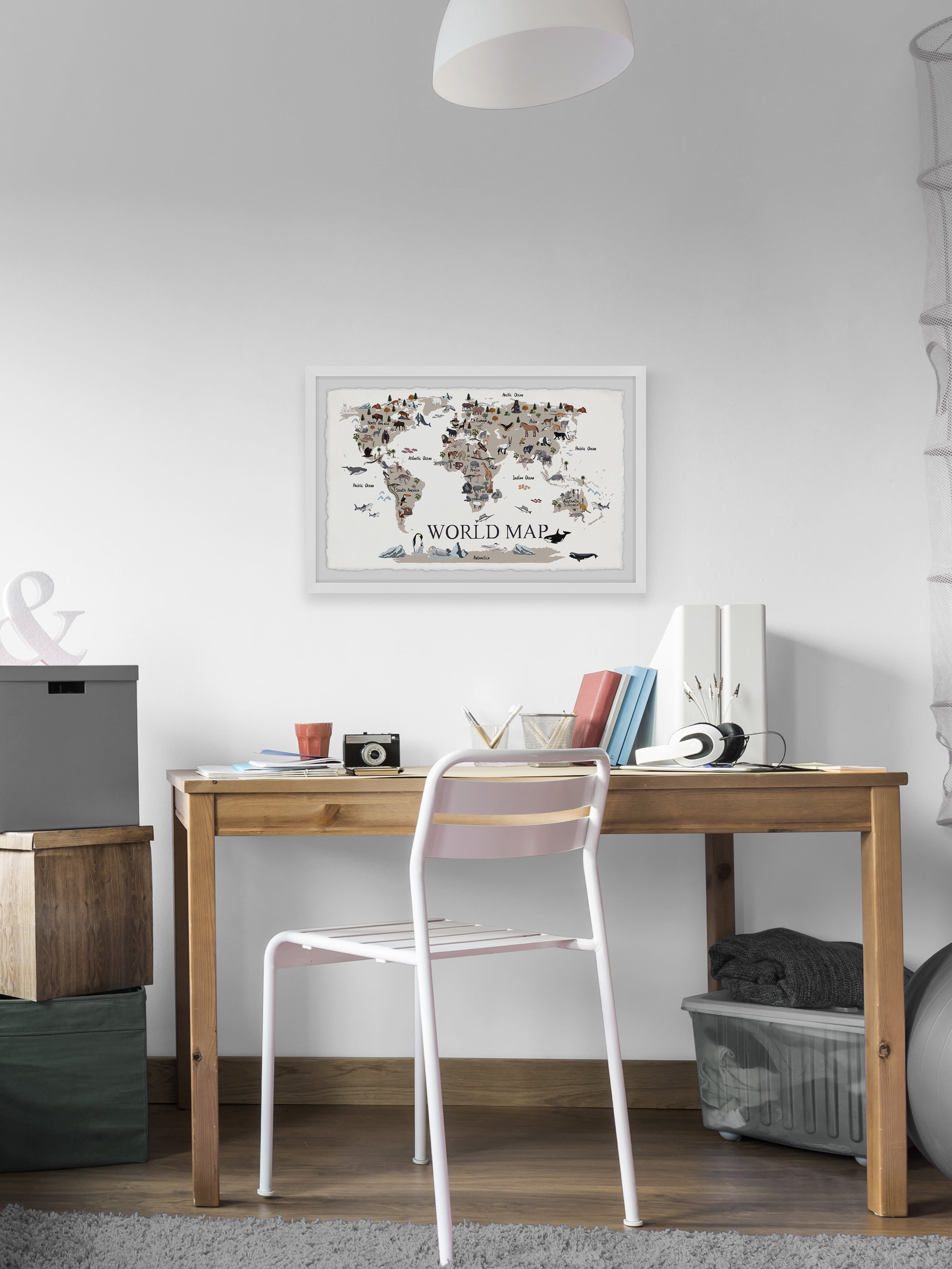 Marmont Hill Find the Animals Framed Wall Art