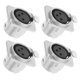 thumbnail image 1 of unbranded 4Ud Adaptador Xlr Panel Mount Color Plata Con Conexión Balanceada Para Equipos De Audio, 1 of 8