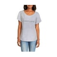 thumbnail image 2 of Hey You, Love Medium Women's Handprinted Gray T-Shirt, "Summer is a State of Mind", 2 of 3