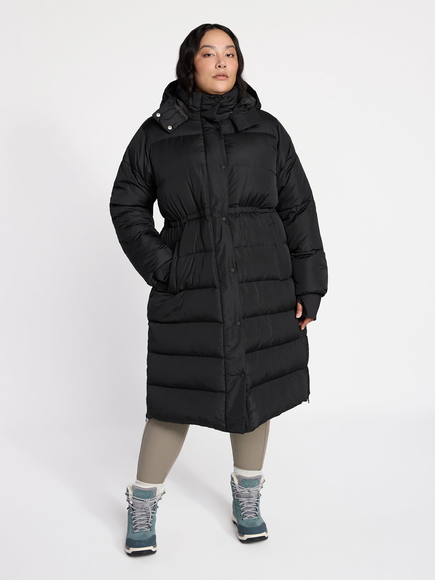 Ozark Trail Women's and Women's Plus Ultra Long Puffer Coat, Size XS-2X