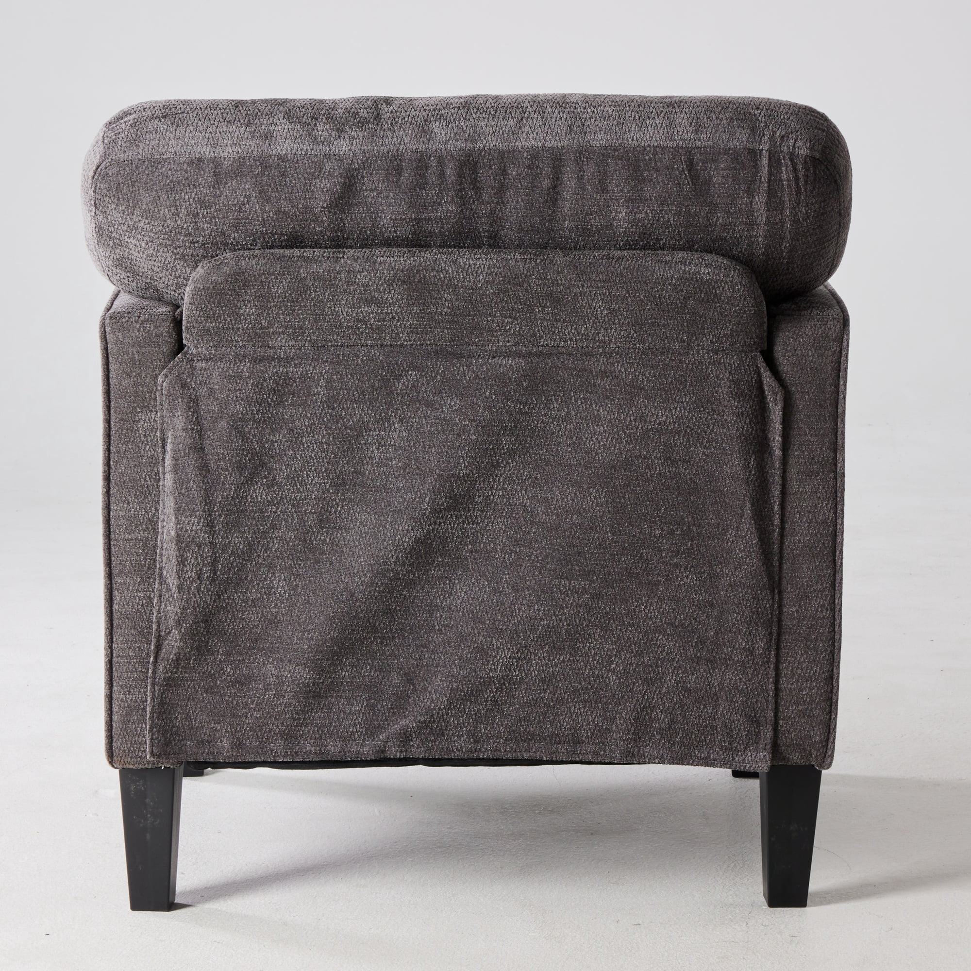GIANNA Fabric Accent Chair with Supportive Backrest and Armrest, Modern Comfy Chair for Living Room, Bedroom, or Office, Grey