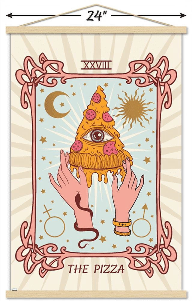 The Pizza Wall Poster with Magnetic Frame, 22.375" x 34"