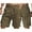 Army Green, variant on Men's 3X Cargo Shorts with Pockets and Elastic Waist Lightweight Breathable Fabric Free Shipping Shorts
