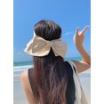 thumbnail image 4 of CoCopeaunts Visors for Women Beach Hat Sun Hat Floppy Beach Hats Ponytail Visor Casual Summer Wide Brim Cute Hat UV Protection, 4 of 8