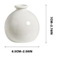 thumbnail image 3 of Rkxzt Mini Ceramic Flower Vase, Small Flower Vases for Home Vase Modern Farmhouse Decor Multicolored Plain Small Vases for Flowers Small Plants Floral Dining Room Shelf Decor, 3 of 6