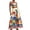 White, variant on Unir Women’S Vibrant Tropical Print 2-Piece Matching Set, Sleeveless Square Neck Crop Top With High Waist Flowy Maxi Skirt, Smooth Lightweight Polyester Fabric, 2pcs, Sizes S To XXL