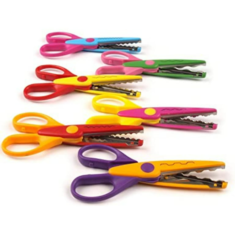 Colorful Scissor That Cut A Zigzag Pattern Stock Photo - Download Image Now  - Cutting, Scissors, Zigzag - iStock