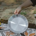 thumbnail image 3 of 4 unids/set plato de cena de acero inoxidable al aire libre barbacoa plato de Picnic cuenco Likrtyny Deportes al aire libre Salida diaria Juego de fiesta, 3 of 9