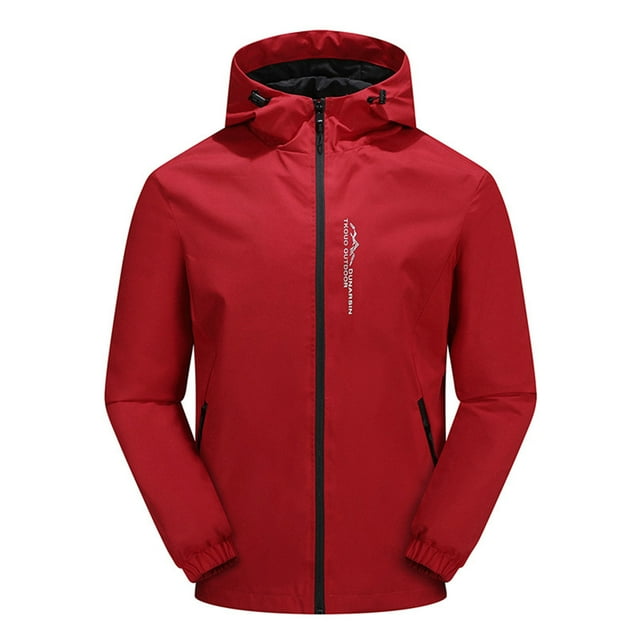 Pisexur Manteau Coupe-Vent Homme Résistant à l'Eau avec Cordon, Poches, à Capuche, Manteau d'Extérieur, Manteau de Randonnée, Manteau de Pluie pour Homme, Vestes Grande Taille pour Hommes
