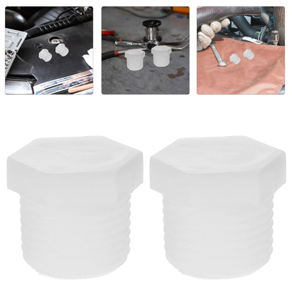 LOLIPPYY Rv Hot Water Heater Drain Plugs, White PVC, Durable, Quick Installation, Universal Fit 12Pcs