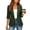 A184 Green, variant on Womens Ruched 3/4 Sleeve Blazer Shawl Lapel Open Front Cardigan Jacket Casual Office Business Work Suit Lightweight Professional Outerwear Blouses Tops