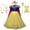 Dress & 7 Accessories, variant on HTQWLP Little Girls Fairy Tale Princess Dress, Halloween Party Elegant Princess Dress up Costumes, Toddler Princess Cosplay Outfits for Girls Age 2 - 12 Years, Yellow/110