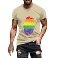 thumbnail image 2 of T-shirt à Manches Courtes pour Hommes à Imprimé, Col Rond, Mode Décontractée, Manches Courtes, 2 of 5