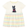 thumbnail image 3 of Inktastic Scottie Dog in Plaid Girls Baby Dress, 3 of 5