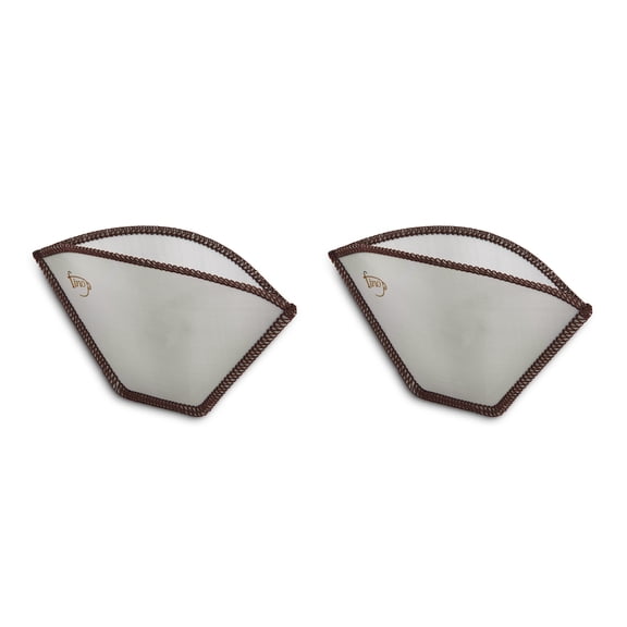 Fino Flexible Mesh Reusable Coffee Filter, Number 2-Size, Brews 2 to 6-Servings, Set of 2