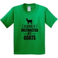 thumbnail image 3 of Inktastic Easily Distracted by Goats Youth T-Shirt, 3 of 5