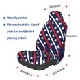 thumbnail image 3 of Wukai Patriotic Star Full Set Car Seat Covers with Soft Padding Universal Auto Front Seats Protector and Cushion Mat, 3 of 5