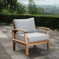 thumbnail image 4 of Modway Marina Outdoor Patio Teak Armchair, Multiple Colors, 4 of 7