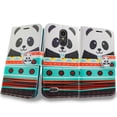 thumbnail image 3 of Value Pack + for 5.3" LG K10 2017 Harmony GRACE LTE Case Phone Case Designed Wallet Grip Texture Hybrid Kickstand Pouch Purse Screen Flip Cover Panda, 3 of 4