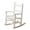 1 White, variant on BplusZ Child's Rocking Chairs Set of 2 for Patio, Porch, Outdoor & Indoor Use - Compact Small Wooden Rockers for Kids Ages 3-6, Brown