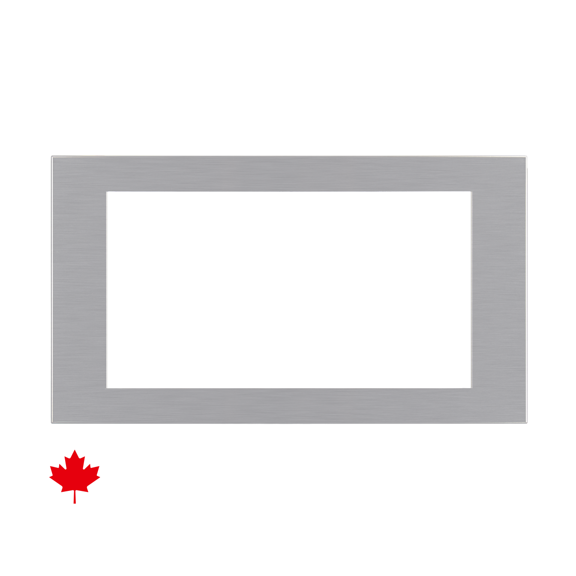 SHARP SKM166430LS 30" Built-in Microwave Oven Trim Kit, Stainless Steel, Compatible with Sharp® SMC1664KSC, Standard & Flush Mount