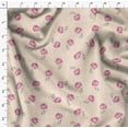 thumbnail image 4 of Soimoi White Cotton Duck Fabric Grandiflora Roses Floral Printed Fabric 1 Yard 42 Inch Wide, 4 of 5