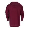 thumbnail image 6 of JTieacloth Men Warm Lined Hooded Men's Sports Fitness Hooded Long Sleeved T Shirt Border Hoodie Top Foreign Trade American Shirt Top Red, 6 of 6