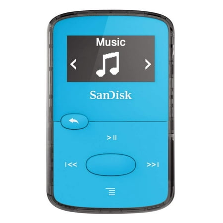 SanDisk 8GB Clip Jam MP3 Player Blue SDMX26-008G-G46B (Certified Refurbished)