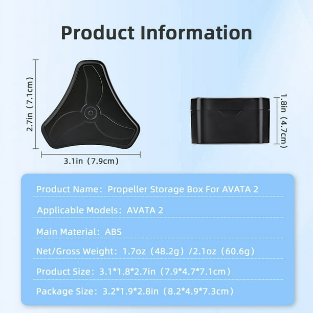 Protect Propeller Mini Box con 2 pares de hélices para hélices DJI Avata 2