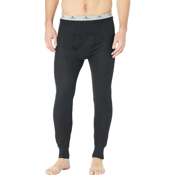 Indera Men's Traditional Long Johns Thermal Underwear Pant, Black, 3X