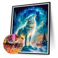 thumbnail image 2 of Pintura de diamante 5D DIY Kit de lobo de taladro redondo completo Artesanía de decoración del hogar (A7086) Hugtrwg Para estrenar, 2 of 9