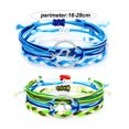 thumbnail image 2 of 2 juegos de pulseras ajustables, regalo de playa de verano para mujeres, hombres, adolescentes, niñas, Día de San Valentín MFZFUKR BST3002976-3, 2 of 5