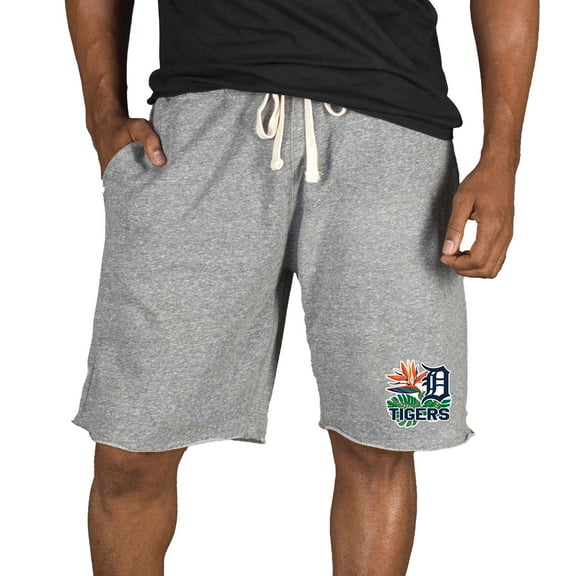 Men's Concepts Sport Gray Detroit Tigers Mainstream Tri-Blend Shorts