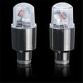thumbnail image 6 of 2pcs/4pcs Bike Motorcycle Car Wheel Tire Tyre Valve Cap Flash LED Light Spoke Lamp Auto Accessories Car Supplies Bike Supplies Neon Strobe LED Tire Valve Caps, 6 of 9